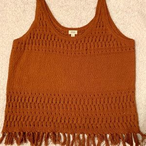Rust Knitted XL Tank Top